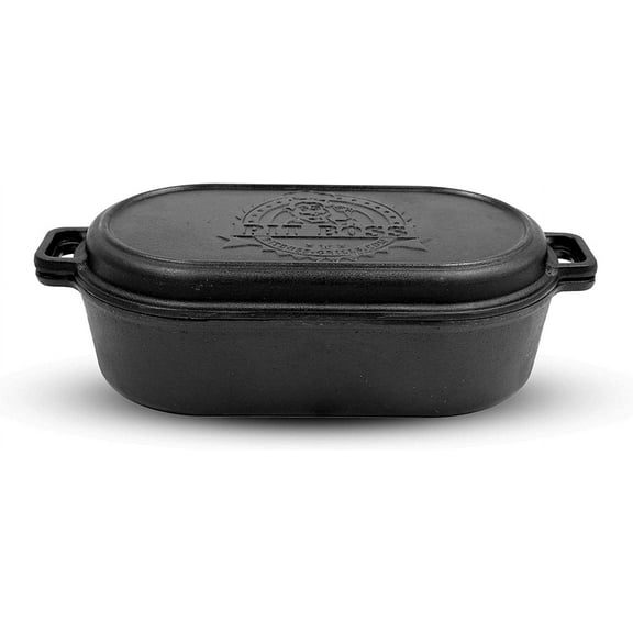 6qt. Cast Iron Roaster with Lid
