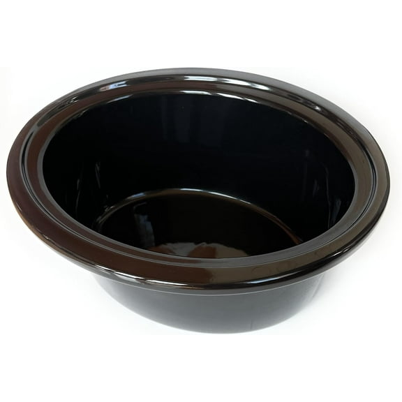 6qt Ceramic Pot Insert, Compatible with Crockpot Slow Cooker Models SCCPV600-S-BR, CPSCVO60LL-BP, CPSCVC60LLS
