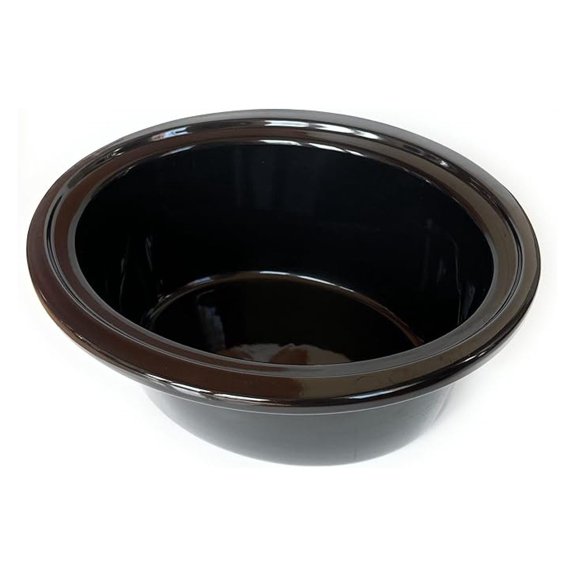 6qt Ceramic pot Insert, Compatible with Crockpot slow cooker models SCCPV600-S-BR, CPSCVO60LL-BP, CPSCVC60LLS