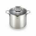 thumbnail image 1 of 6qt Stock Pot with Lid,  Stainless Steel Cookware: Soup & Pasta Pot, Tempered Glass Lid, Dishwasher-Safe, 1 of 4