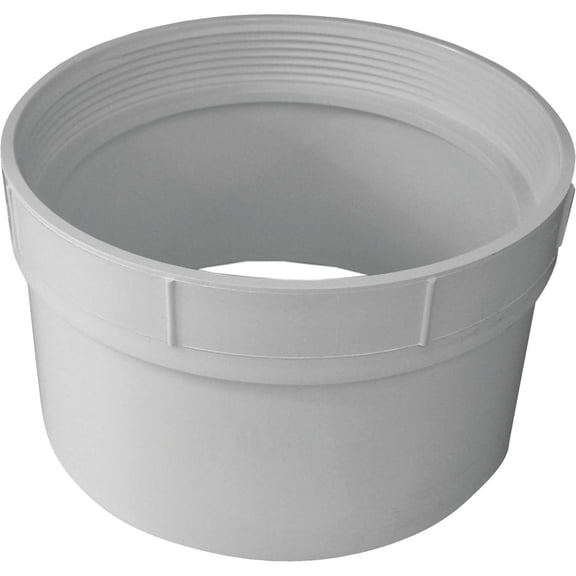 Canplas 6" Female Adapter Sewer Drain SDR 35 PVC - Sewer Pipe Fitting - White