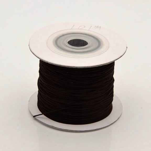 6rolls Nylon Thread Black 0.4mm about 109.36 yards(100m)/roll