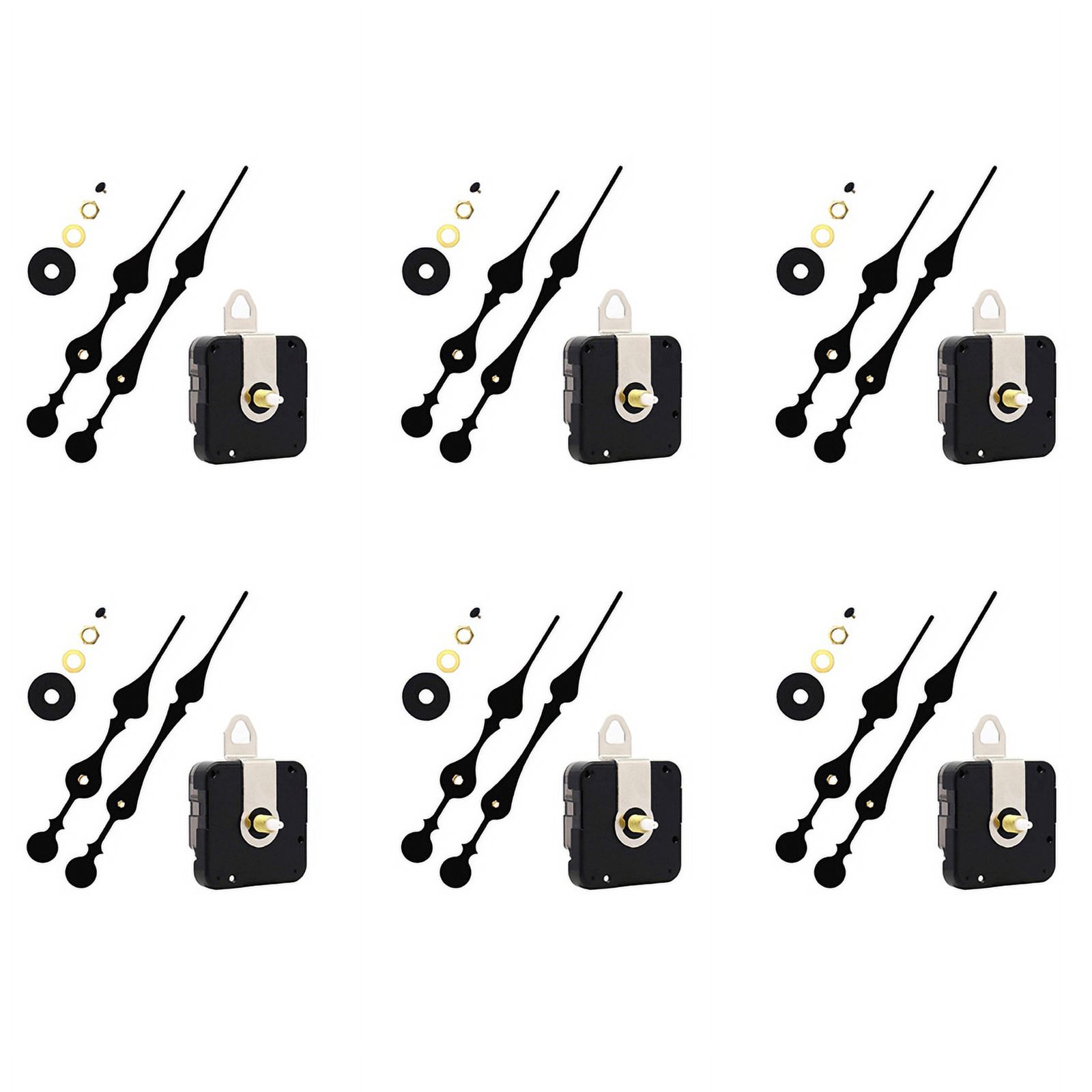 6set 16mm Quartz DIY Wall Clock Motor Kit Movement Mechanism Big Spade