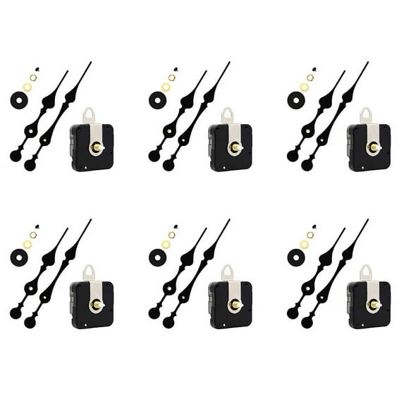 6set 16mm Quartz DIY Wall Clock Motor Kit Movement Mechanism Big Spade Clock Parts Repair Replacement Movement