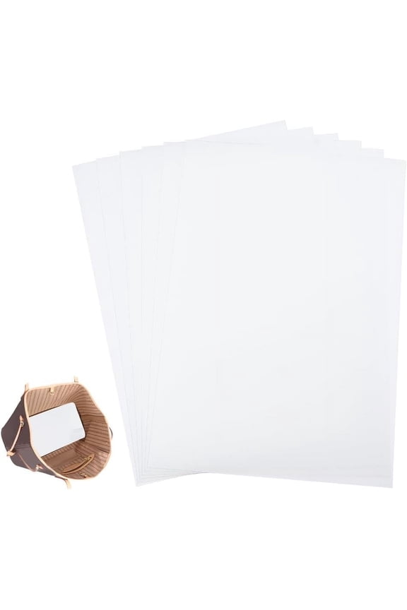 6 pcs 12 x 8 Inch Plastic Rectangle Handbag Base Shaper Purse Bottom Insert Clear Bag Stabilizer Handbag Base Shaper Purse Bottom Insert for DIY Tote Purse Handbag Bottom