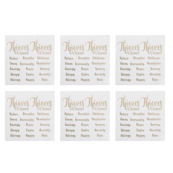 6sheets Perfume Bottles Labels