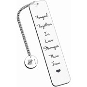 6th Anniversary Bookmark Gifts for Her & Him - Iron & Steel Gifts for Couples & Wedding