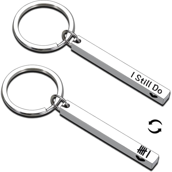 6th Anniversary Iron Gifts for Her Him 6 Year Anniversary Wedding Gift for Wife from Husband 6th Anniversary Iron Gift Keychains Valentines Present for Women Men Christmas Stocking Stuffers