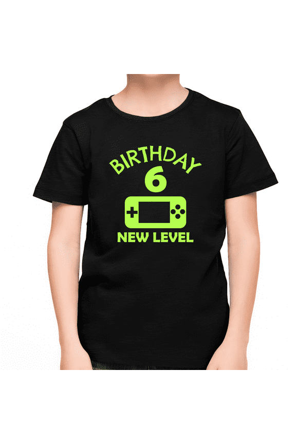 6th Birthday Boy 6 Year Old 6th Birthday Level 6 Gamer Shirts for 6th Birthday Boy Shirt