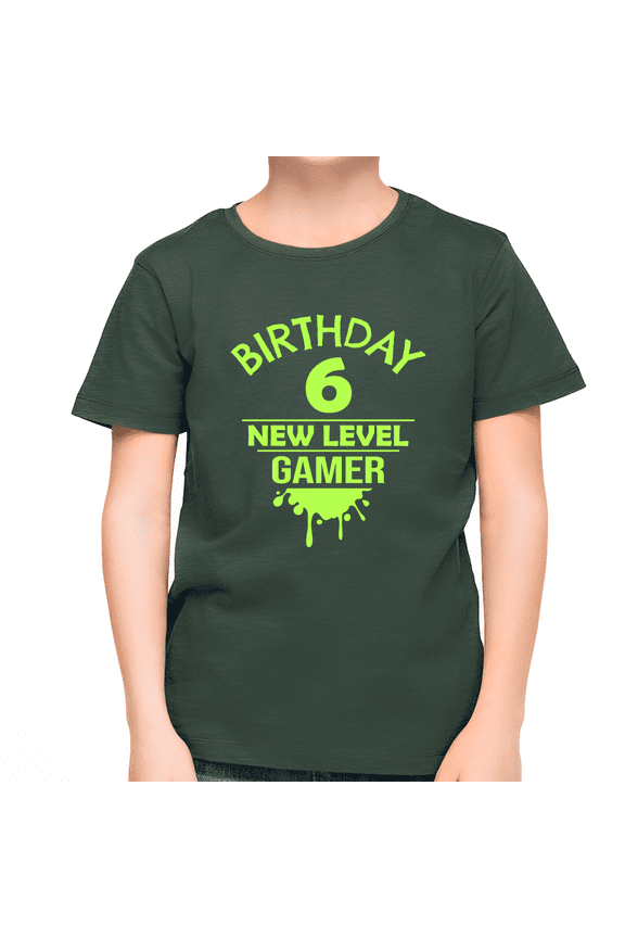 6th Birthday Boy Shirt 6 Year Old Birthday Shirt Gamer Shirt Birthday Shirt Boy 6th Birthday Gift