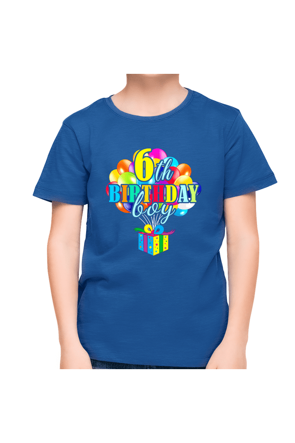 6th Birthday Boy Shirt 6 Year Old Boys Birthday Shirt Boy 6th Birthday Shirts for Boys Birthday Gift
