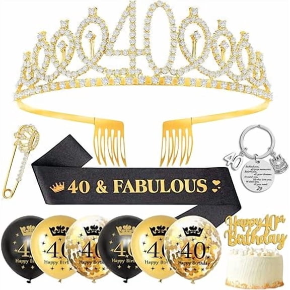6th Birthday Decorations, 6th Birthday Sash,Birthday Crown Tiara Headband Birthday Sash for Girls,6th Birthday Balloons Candles Cake Topper Gifts for 6 Year Old Girls