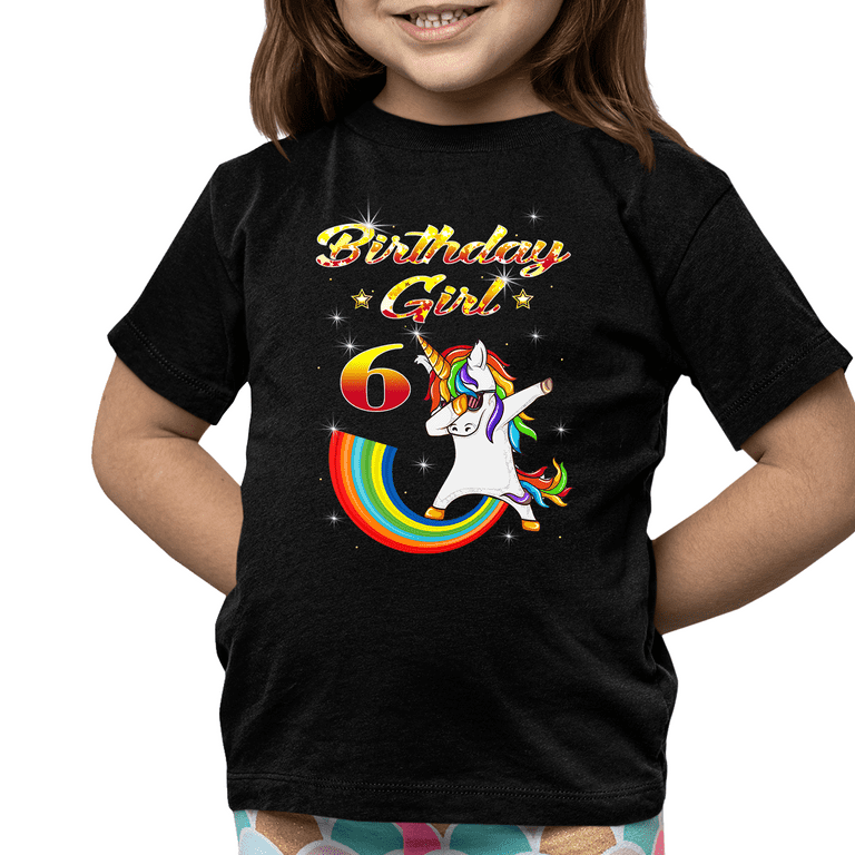 Unicorn 6th Birthday Shirts For Girls Unicorn 6th Birthday Shirts For Girls