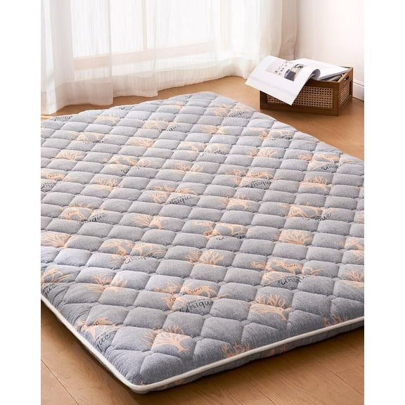 6th Generation  Floor Futon Mattress - Extra-Thick 9-Layer Modern Futon with  High-Density , Portable Floor Mattress Sleeping Pad for , Guest Room, Dormitory,  Size(39"X80")