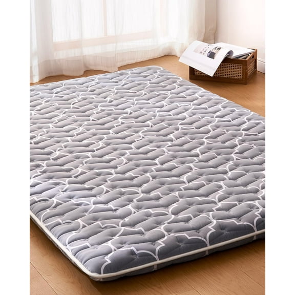 6th Generation Floor Futon Mattress - Extra-Thick 9-Layer Modern Futon with High-Density , Portable Floor Mattress Sleeping Pad for , Guest Room, Dormitory, Size (39"X80")