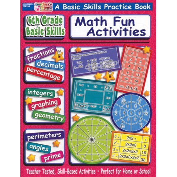 Pre-Owned 6th Grade Basic Skills: Math Fun Activities Paperback