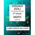 thumbnail image 1 of 6th Grade VIRGINIA SOL, 2019 MATH, Test Prep : 6th Grade VIRGINIA SOL, 2019 MATH, Test Prep: (Paperback), 1 of 1