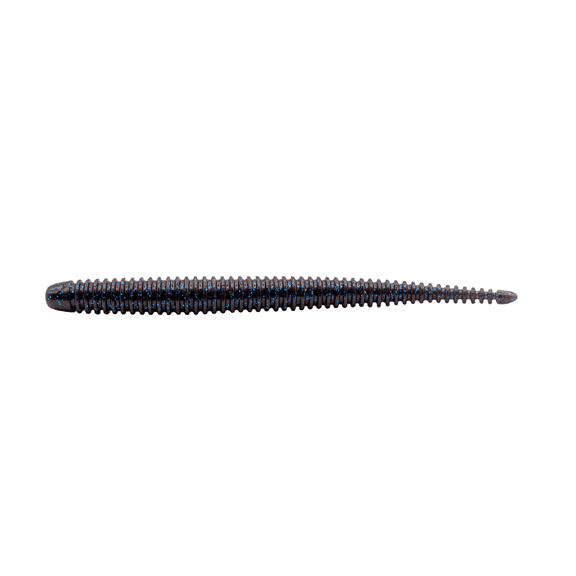 6th Sense Bamboosa 5.3 in Soft Plastic Stick Bait Ribbed Salt-Infused Worm Bass Fishing Lure 8 Pack, Made in USA