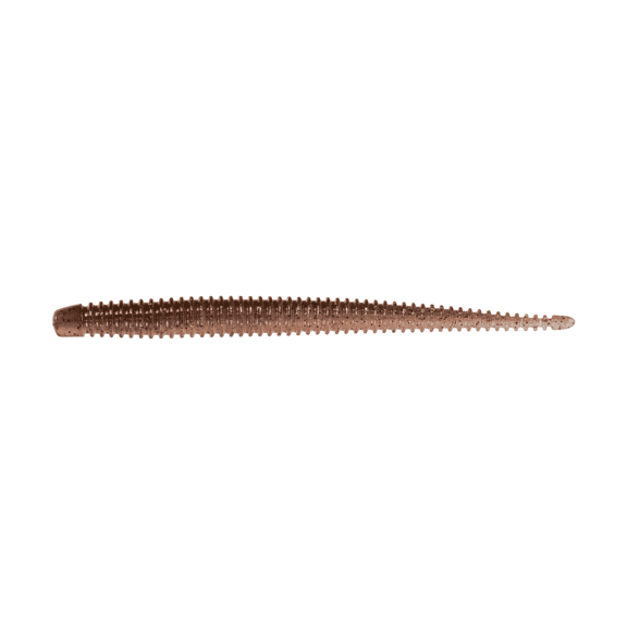 6th Sense Bamboosa 5.3 in Soft Plastic Stick Bait Ribbed Salt-Infused Worm Bass Fishing Lure 8 Pack, Made in USA