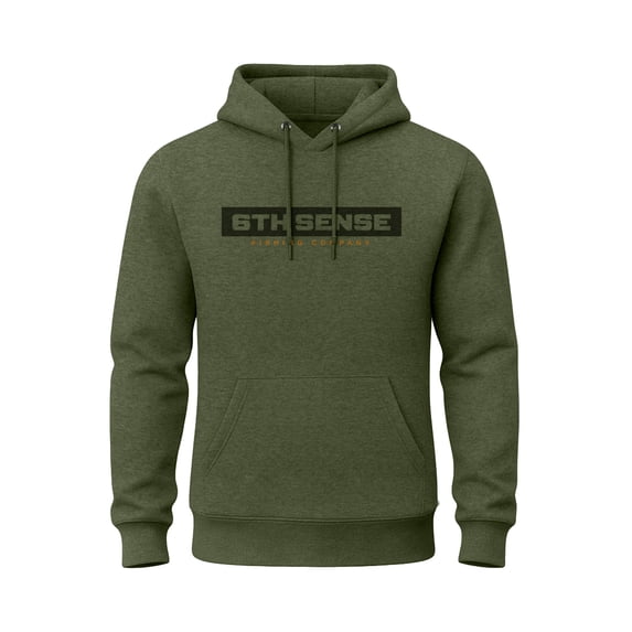 6th Sense – Heavyweight Pullover Hoodie 10 oz Cotton Blend Fleece Sweatshirt for Cold Weather Wear