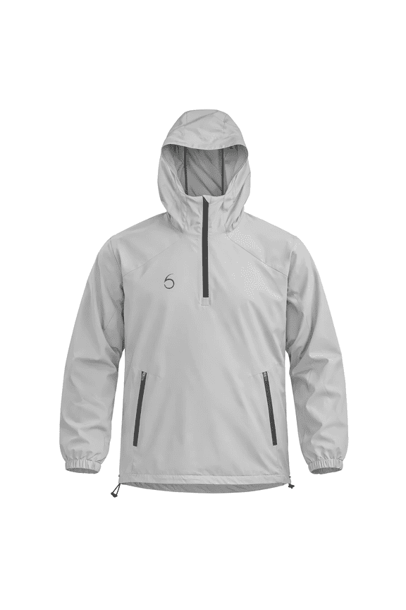 – Breezer Windbreaker Lightweight Half Zip Pullover with Hood Wind Resistant Outer Layer