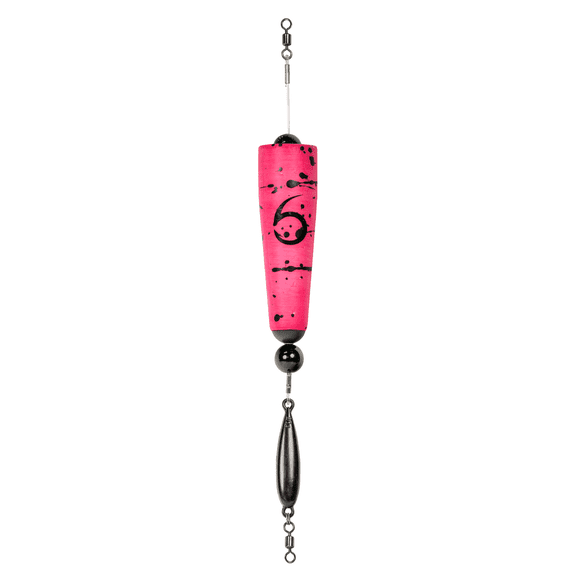 6th Sense Cake Pop Fishing Bobber Saltwater Popping Cork for Inshore Fishing with Mono or Wire Strand Rigging Options