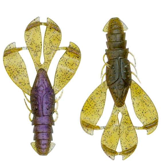 6th Sense – Congo Craw 3.8 Creature Bait Bass Fishing Lure, Soft Plastic Hybrid (6 Pack)
