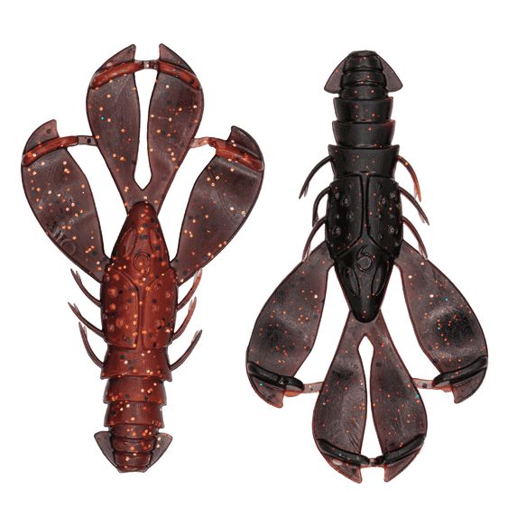 6th Sense Congo Craw 3.8 in Soft Plastic Creature Bait Hybrid Craw Design Bass Fishing Lure 6 Pack A