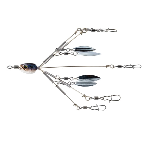 6th Sense – Divine Umbrella Rig 4.8" Finesse Series - 4K Shad – Bass Fishing Rig