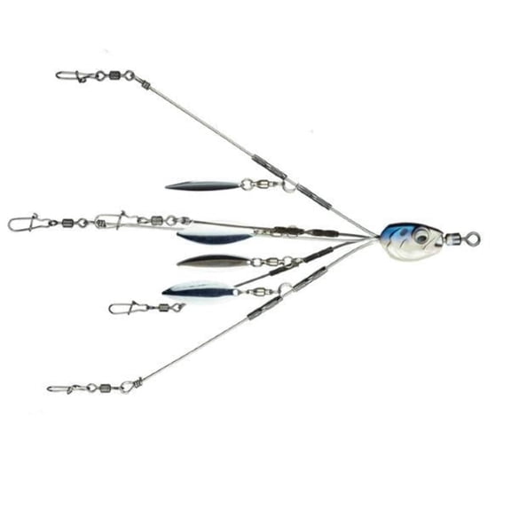 6th Sense Divine Umbrella Rig - 4K Shad Bass Fishing Rig