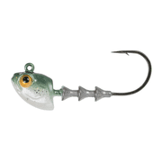6th Sense Fishing Finesse Swimbait Jig Head, 1/8 oz. 1/0, Pro Green Shad