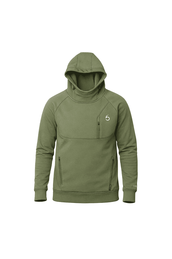FishDock Hoodie, Midweight Performance Fishing Pullover with Fleece Lining and Zipper Pockets