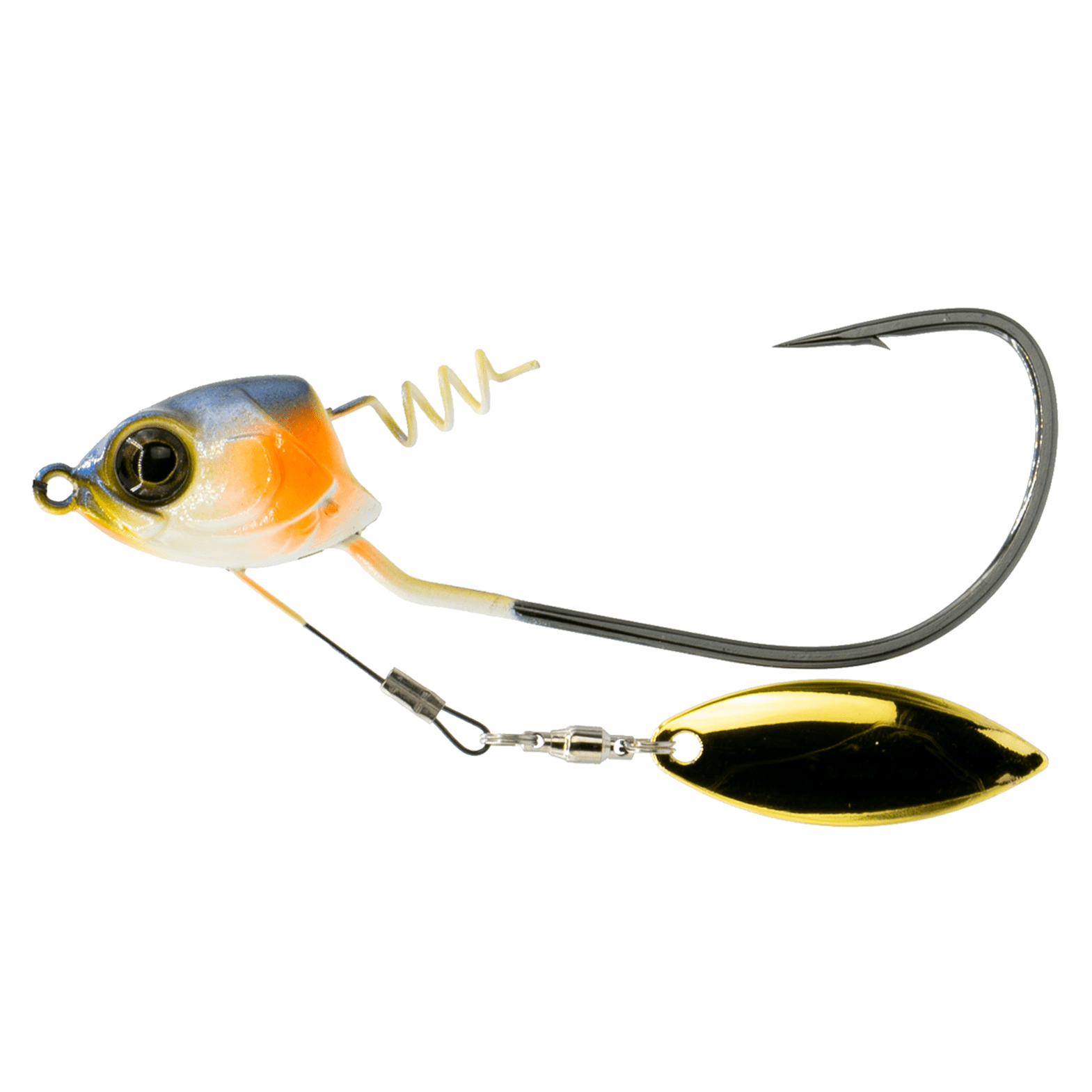 6TH SENSE Axle Underspin Fishing Lure - Unique Design With 3D Head, Screw-Lock Keeper & Black Nickel Hook