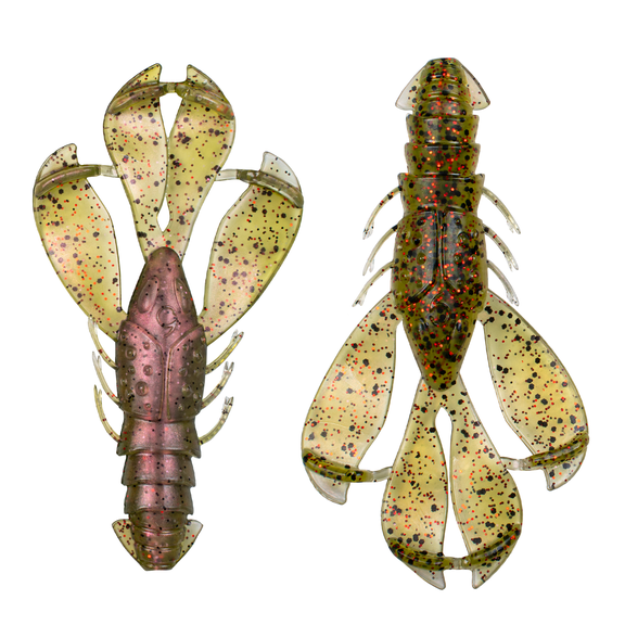 6th Sense Congo Craw 3.8 in Soft Plastic Creature Bait Hybrid Craw Design Bass Fishing Lure 6 Pack Made in USA