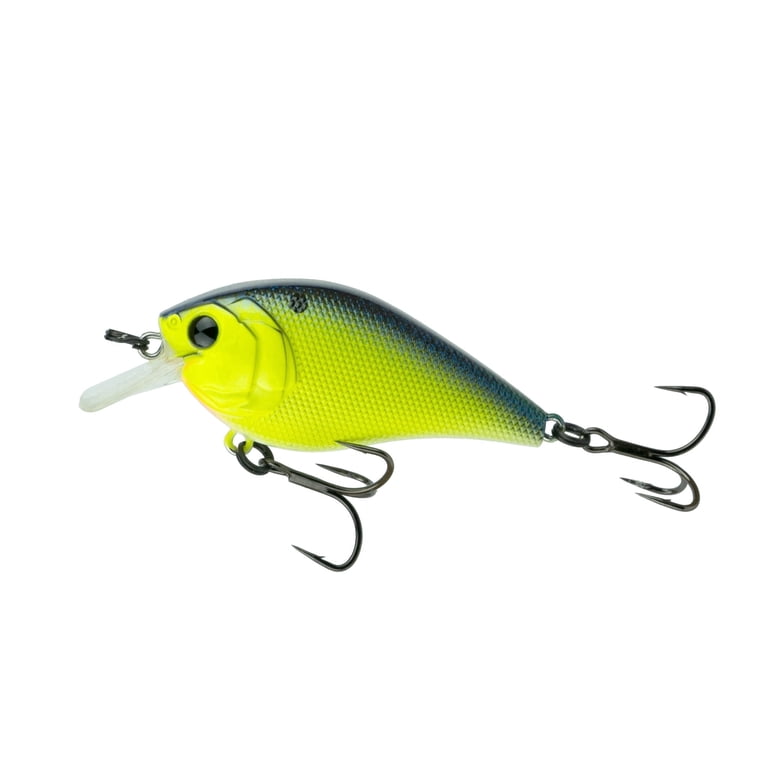 6 sense fishing lures 6th Sense Crush 100X Squarebill Crankbait Chartreuse Pro Blue