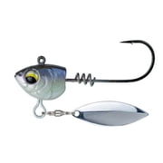 6th Sense Divine Underspin Bass Fishing Lure with ScrewLock Keeper Willow Blade and Realistic 3D Head