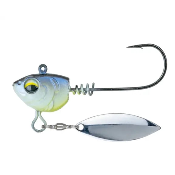 6th Sense Divine Underspin – Bass Fishing Lure with Screwlock Keeper, Willow Blade, and Realistic 3D Head