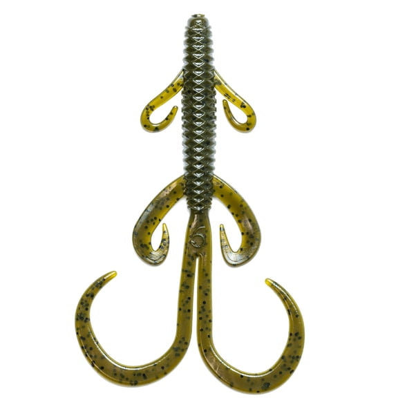 6th Sense – Hogwalla 5.8 Hybrid Soft Plastic Bass Fishing Lure, Creature/Lizard Style, 5.8 Inch, 10 Pack – Made in the USA