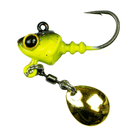 6th Sense Pecos Underspin Jig Head – Crappie Fishing Lure with Subtle Flash, Strong Hook, and Compact Profile