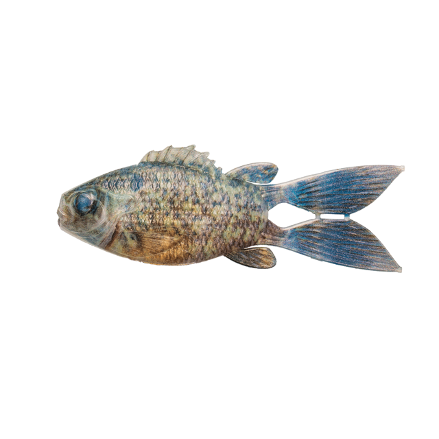 6th Sense FlipGill 3.8 in Soft Plastic Bluegill Swimbait Bass Fishing Lure for Texas Rig Weightless and Jig Head Presentations Made in USA