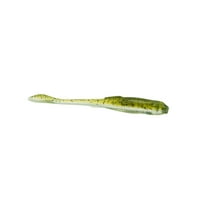 6th Sense – Glitch – Soft Plastic Bass Lure, Flat Belly Design, Realistic Bait Fish Movement, Enhanced by Proprietary 6th Scent – 3.8 inch (10/pk) - Made in The