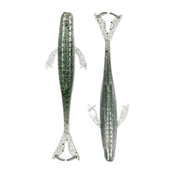 6th Sense – Hondo 4.5 Hybrid Soft Plastic Bass Fishing Lure, Split Tail Baitfish with Side Appendages