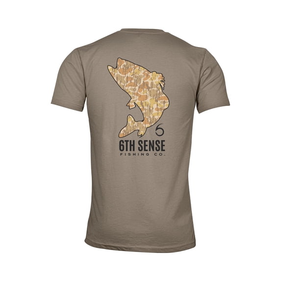 6th Sense Hunting Giants Long Sleeve Graphic T Shirt, Athletic Fit Crew Neck Tee, Soft Cotton Poly Blend