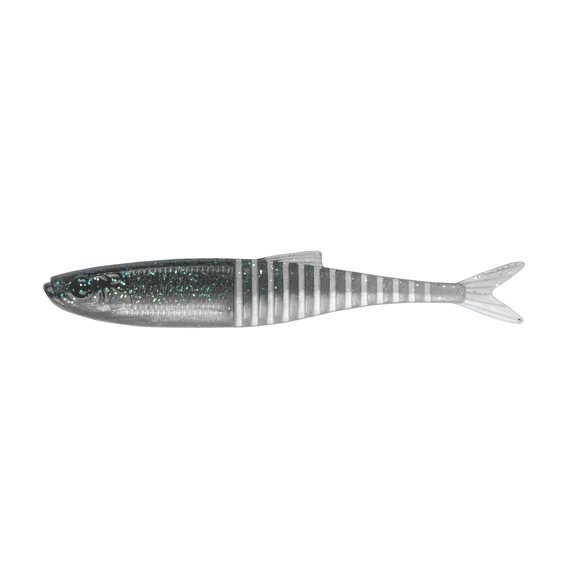 6th Sense – Jigsaw Minnow 4.8 Soft Plastic Swimbait Trailer for Vibrating Jigs, Ribbed Paddle Tail Bass Fishing Bait