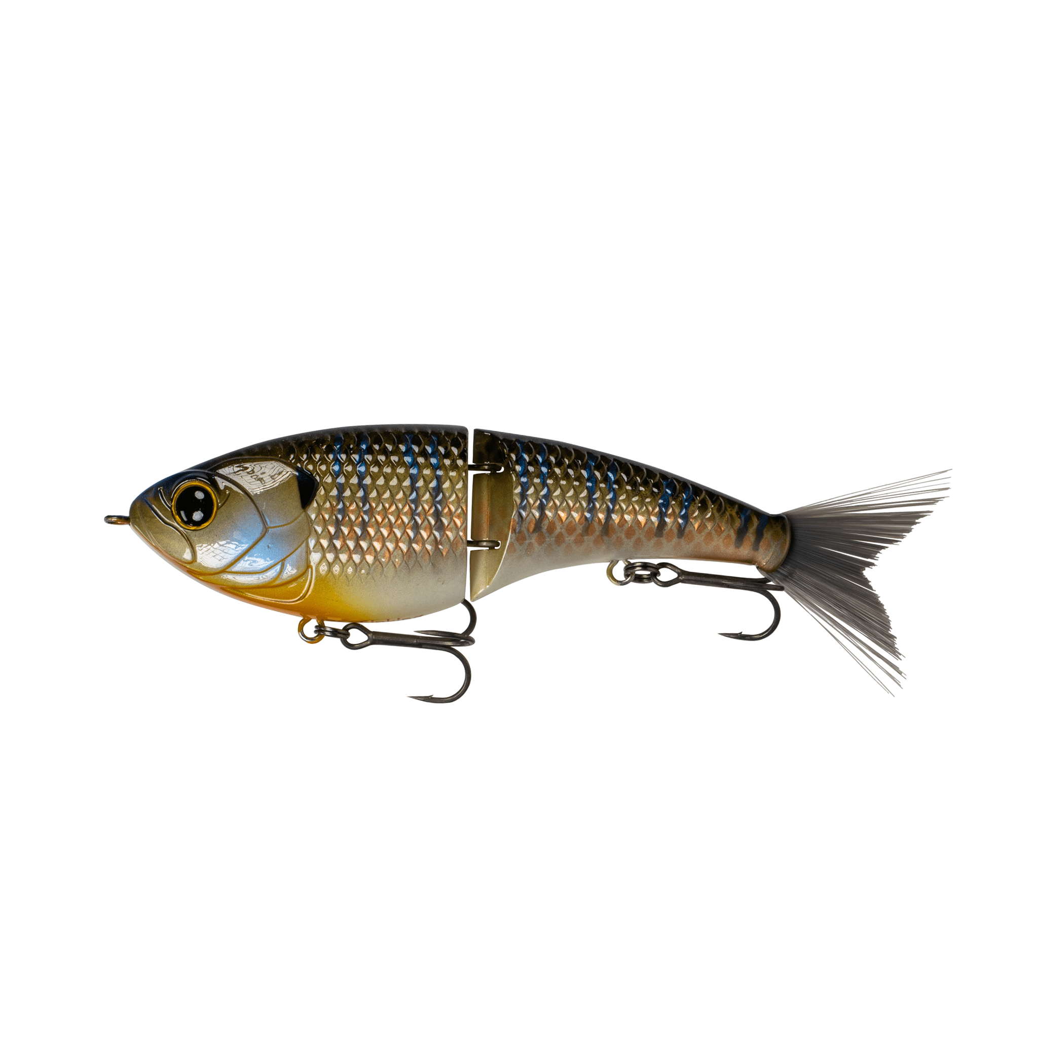 6th Sense – Judo 130 Swimbait Bass Fishing Lure, Single Jointed Hard Bait with Slow Sink and Brush Tail