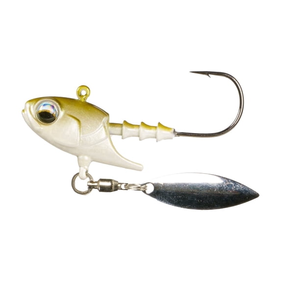 6th Sense Juggle Spin Head Jig Head with Underspin Blade for Vertical Finesse Fishing and Suspended Fish