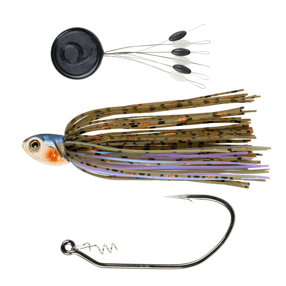 6th Sense – Line Through Swim Jig Bass Fishing Lure with Tex-Posed Hook Rigging and Peg-X System