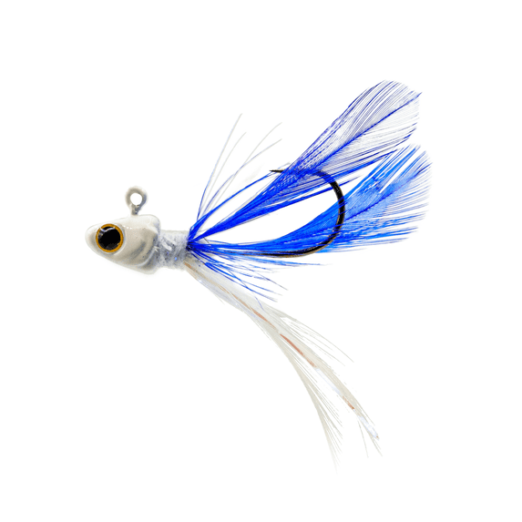 6th Sense Pluck Hair Jig - Designed with Josh Jones, Crappie Lure with Mustad Hooks & Vibrant Feathers - Multiple Colors Available (3/pk)