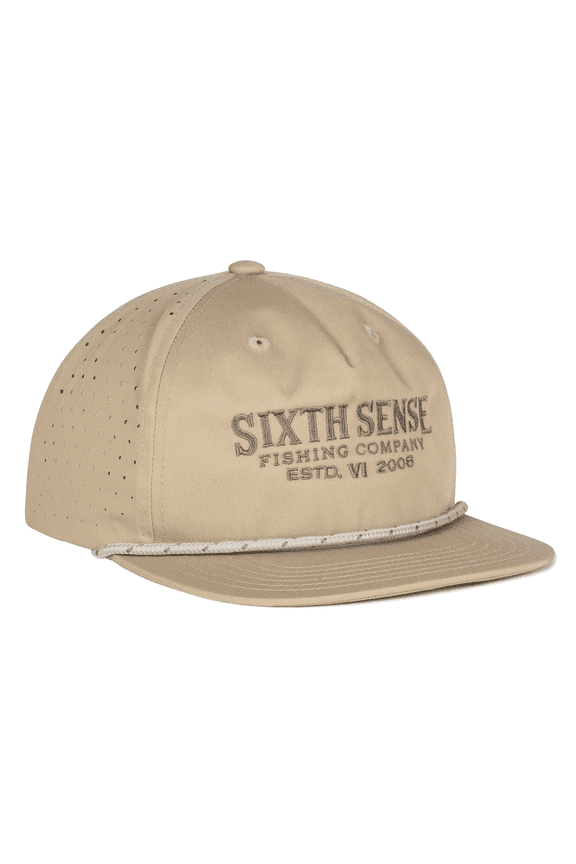 The Marina Hat, Varsity Script Fishing Hat, Adjustable Outdoor Cap