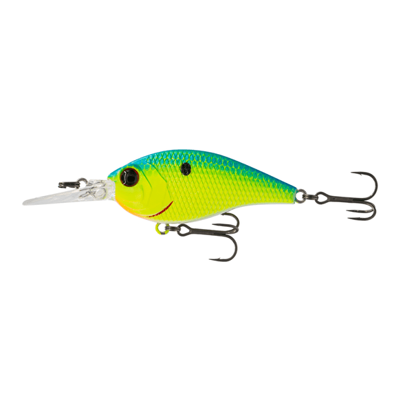 6th Sense Fishing Pressure Series Crankbait, PD10, Blue-Treuse Shad